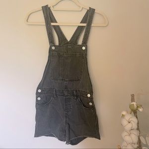 Old Navy Girls Black Denim Shortalls